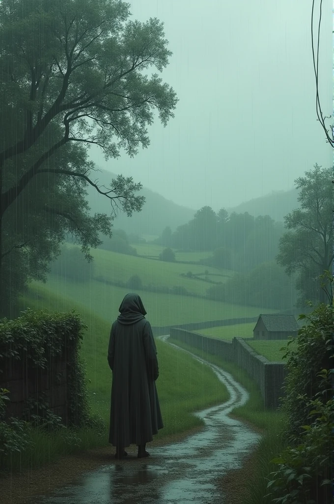 A rainy day in the countryside