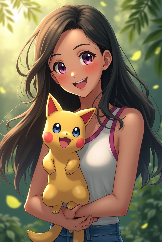 Nicole demara, skitty, breast, solo, smiling