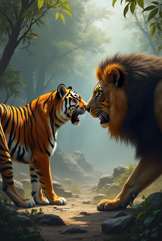 Tiger vs Lion
