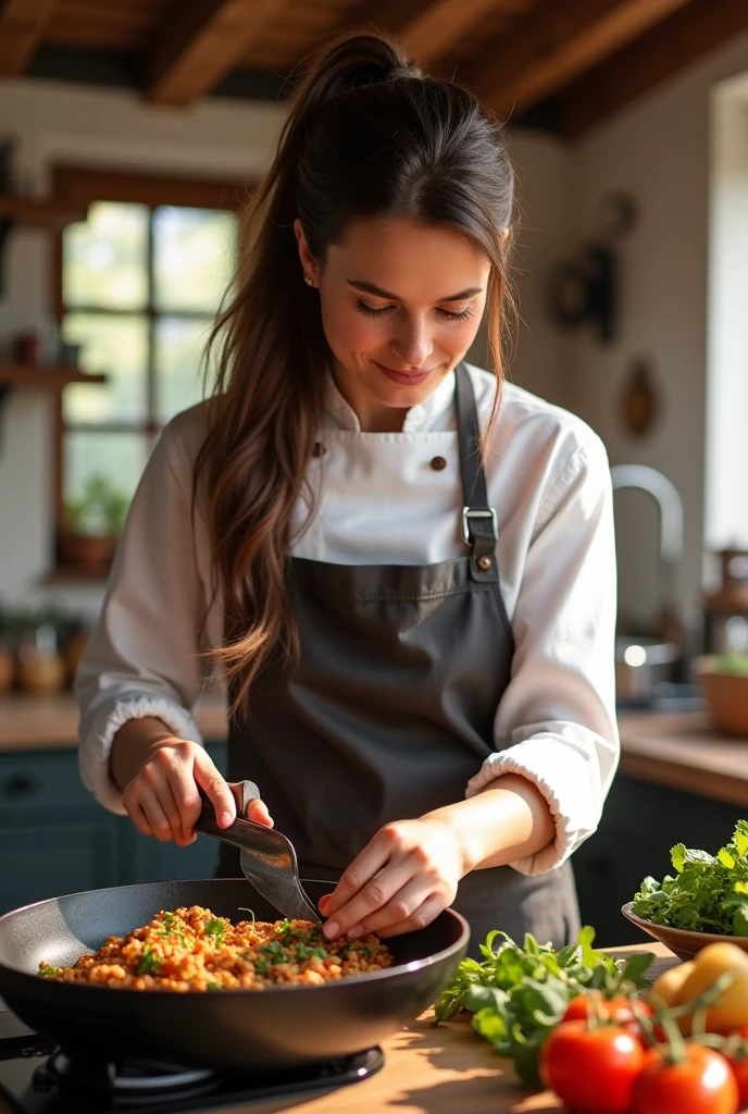 Master chef brunette cooks country 