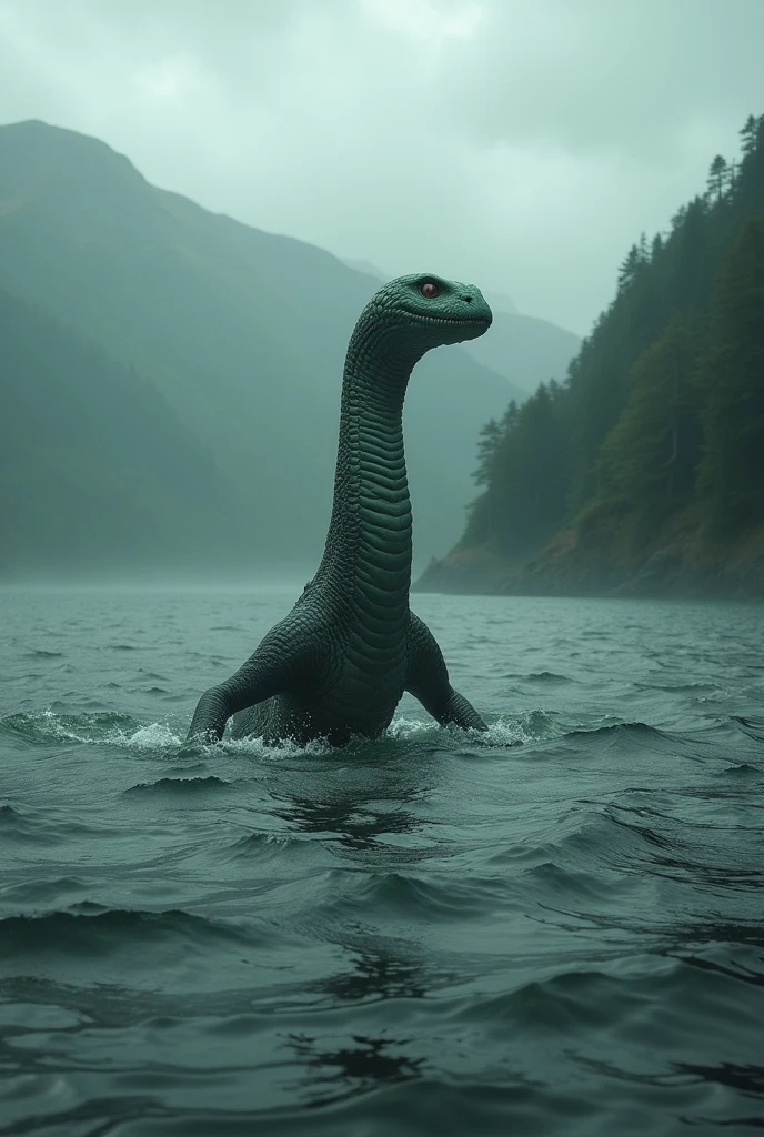 Create a picture of the Loch Ness Monster