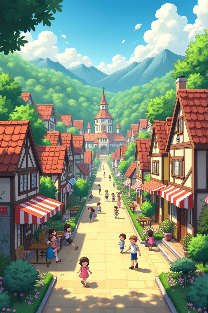 Town where everything seems happy.