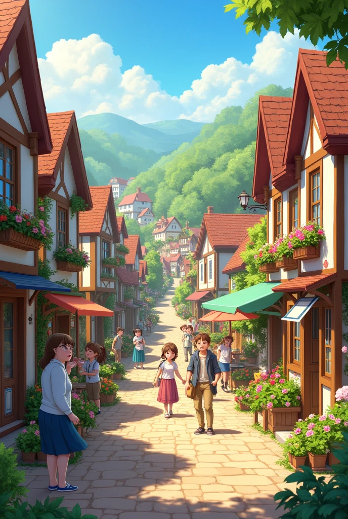 A town where everything seems happiness and joy.