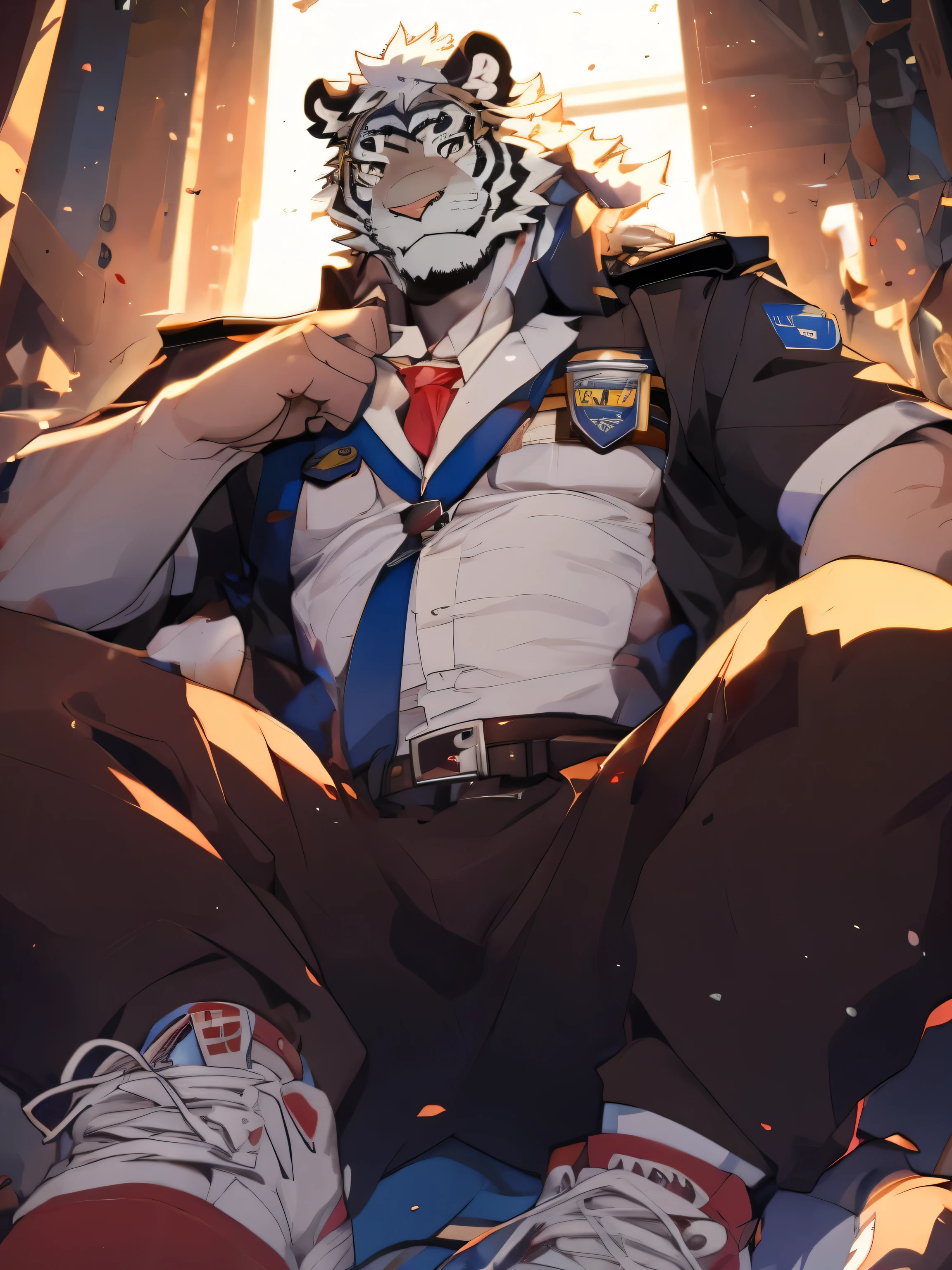 Wear clothing，Become glorious，Serve，Handsome。