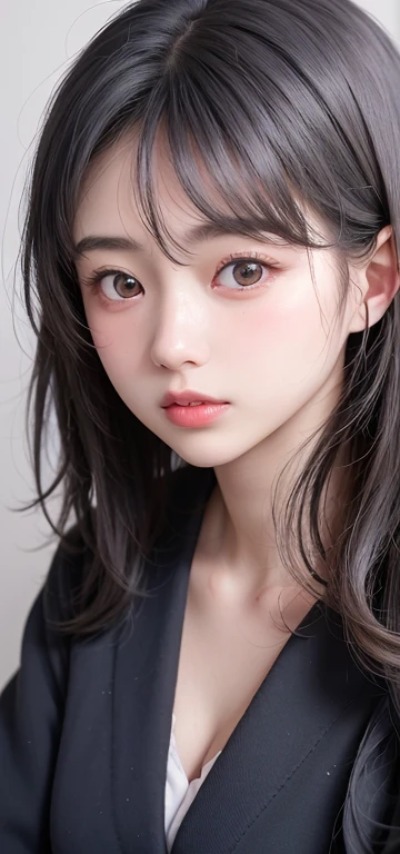 (1 nogizaka girl,15years old face,raw photo,photo realistic:1.5),(best quality, high quality,HDR, highest quality,ultra high resolution,high resolution,high res,ultra high difinition,huge file size,8K,2K wallpaper,8K wallpaper,high quality texture,amazing,an extremely delicate:1.4),one girl, Japanese famous idol,cute face,small face,absurd,ridiculous,incredibly ridiculous,blurry background,(school uniform,sailor suit,short hair,cleavage,no makeup:1.2),medium skin,beautiful skin,detailed skin,black hair,silky hair,black eyes,Japanese nose,5-fingers,(Light Particles, Lens Flare, Luminous Particles: 0.7),looking at viewer,bright lighting,professional lighting,girl