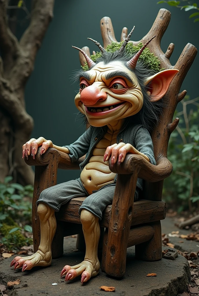 Make a creative troll-inspired piece of furniture
