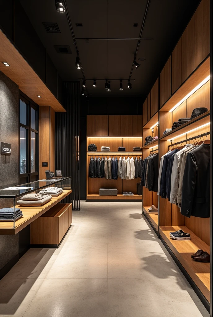 Design of a men&#39;s clothing store with 20 thousand reais