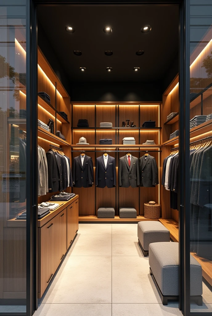 Design of a men&#39;s clothing store for 5 thousand reais