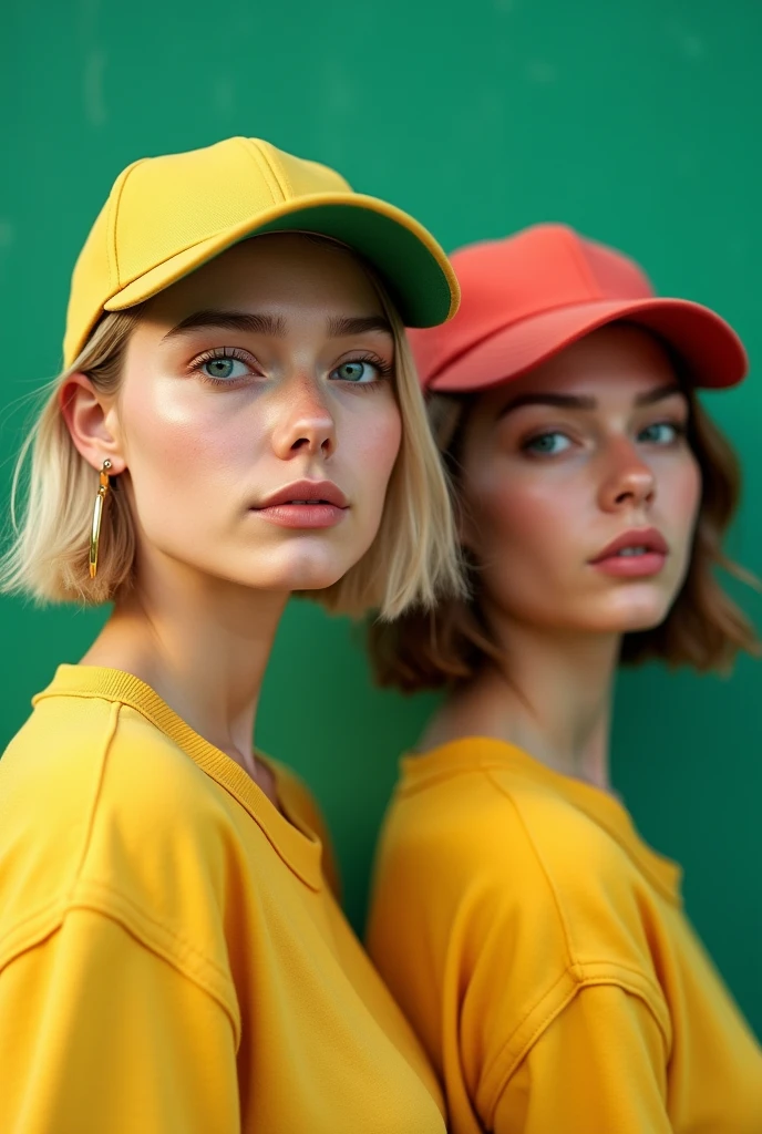 2girl,hyper realistic
{1girl, aqua eyes, baseball cap, blonde hair, closed mouth, earrings, green background, hat, hoop earrings, jewelry, looking at viewer, shirt, short hair, simple background, solo, underbobs, yellow shirt, masterpiece, best quality, very aesthetic, absurdres, safe,
{1girl,
a captivating scene featuring a nudes nurse wearing an ornate hijab and pantyhose, set at midnight. Her nurse uniform accentuates her thick, curvy figure and slim waist, highlighted by playful folds. She breasts so huge, teeth. A stethoscope hangs around her neck, }