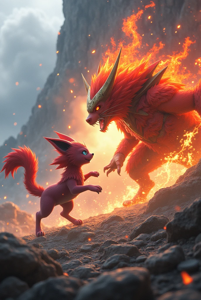 a horny male Zeraora sitting on a rock while having his glowing penis sucked by a boy with pink hair, Zeraora sitting on a rock, 2 boys, full body shot, side view, from side, fellatio, pink hair, yellow hair, blue eyes, purple eyes, penis in mouth, penis ballsdeep in mouth, penis balls deep in mouth, full length of the Zeraora's penis entirely hidden in mouth, full penis in mouth, entire penis in mouth, deepthroat, oral sex, blowjob, suck dick, suck penis, grab head roughly, rough,, 2 boys, two boys, two males, duo, male male, ray tracing, bloom, heavy bloom effect, warm colors, lighting, reflections, high quality, detailed fur, 22 years old, fully naked, naked. two males, (Libido Boy), male Zeraora, male Zeraora, Zeraora, Zeraora fur, Zeraora Head, Zeraora body, Zeraora with glowing penis, (Zeraora body), yellow fur, (human body), (human skin), human boy, gay, erect glowing penis standing forward, overgrown hut deep in the dark forest, dense foliage, bushes and leaves everywhere, dense forest, river, dark, night, no lights, fairy lights, darkness, fireflies, light particles, flower petals, godrays, glowing environment, blushing, heavy blush, blushing heavily, drooling, moaning, happy expression, pleased expression, looking at viewer, cum, cum in mouth, cum dripping from mouth onto legs, streams of cum flowing down penis, glowing cyan neon penis in mouth, glowing neon penis in mouth, glowing neon penis in mouth, cyan glowing penis, bright light shining from a glowing penis