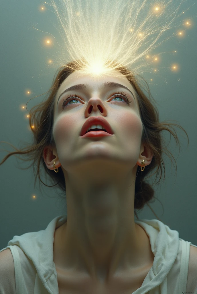 Woman with her mind blown