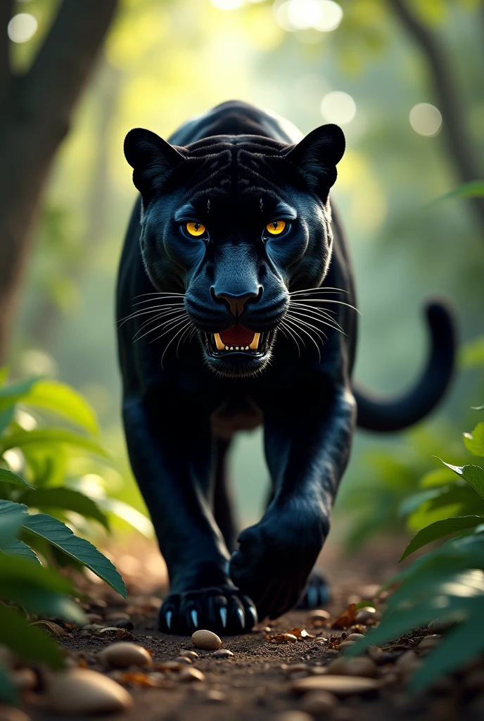 black jaguar and jaguar
