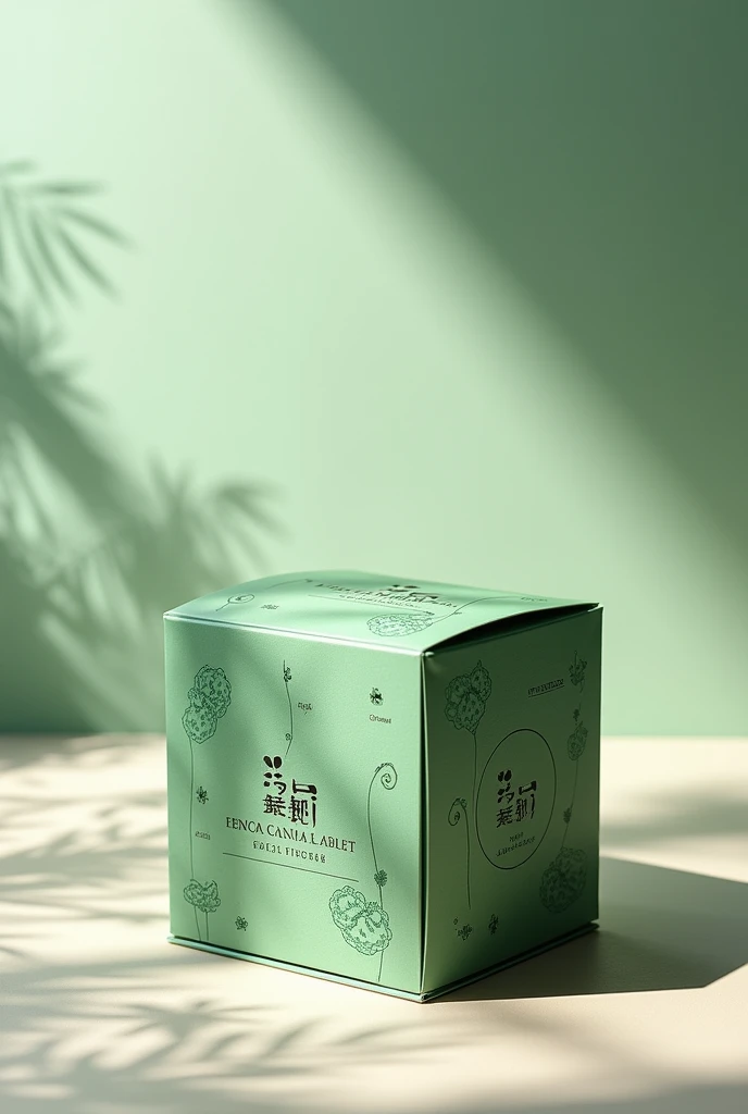 A picture of a box of Chinese green tea with the name sou3adou written on it
