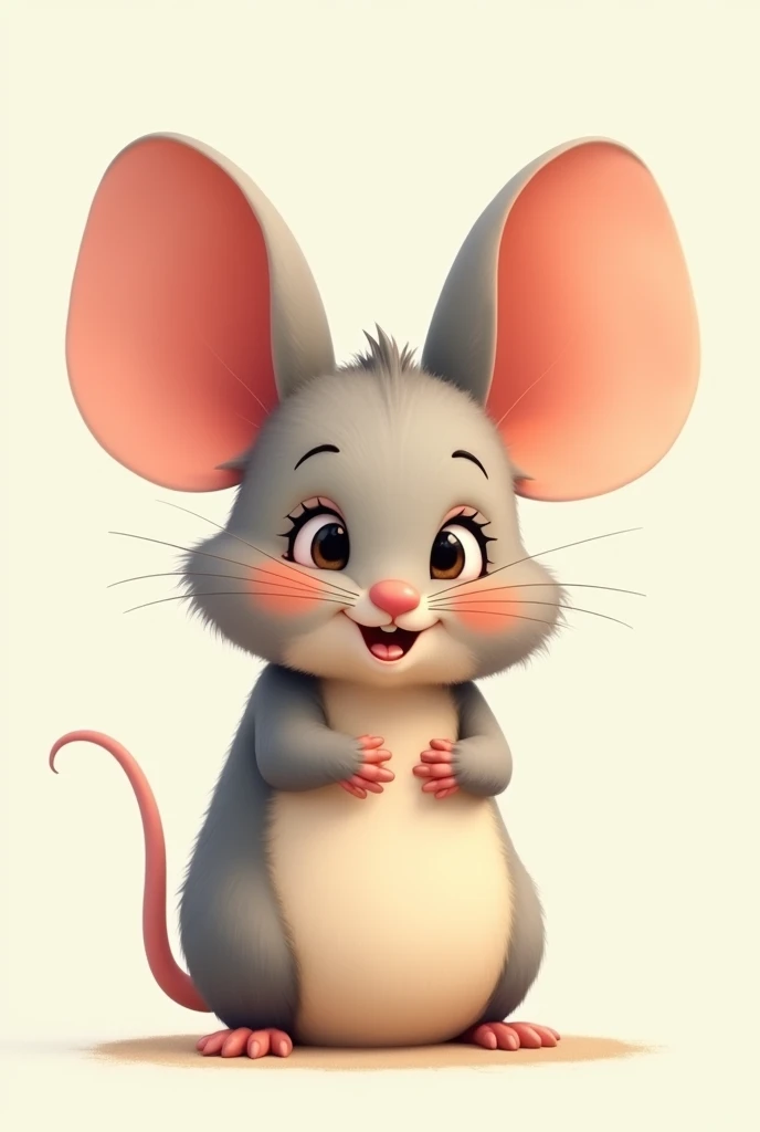 I want you to make a big-eared mouse , full body