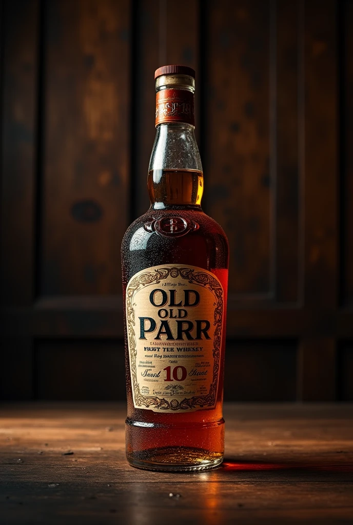 Striking image of Old Parr whiskey