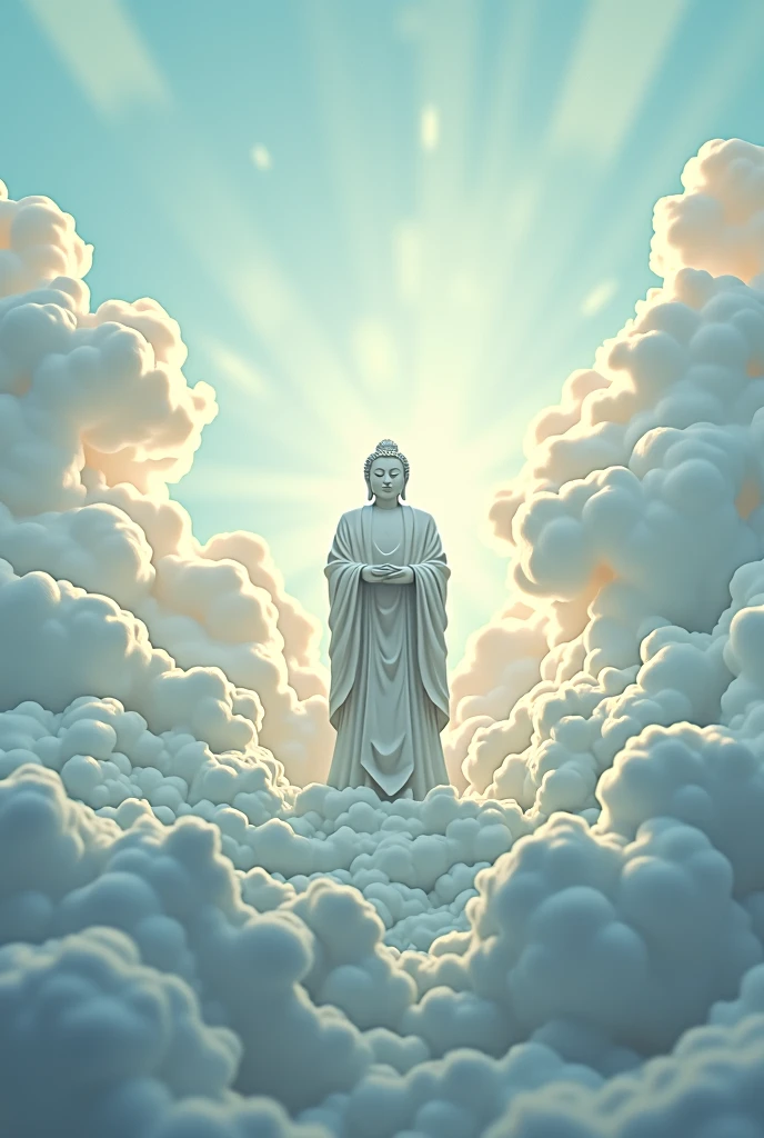 Skysky,Buddha statue cloud