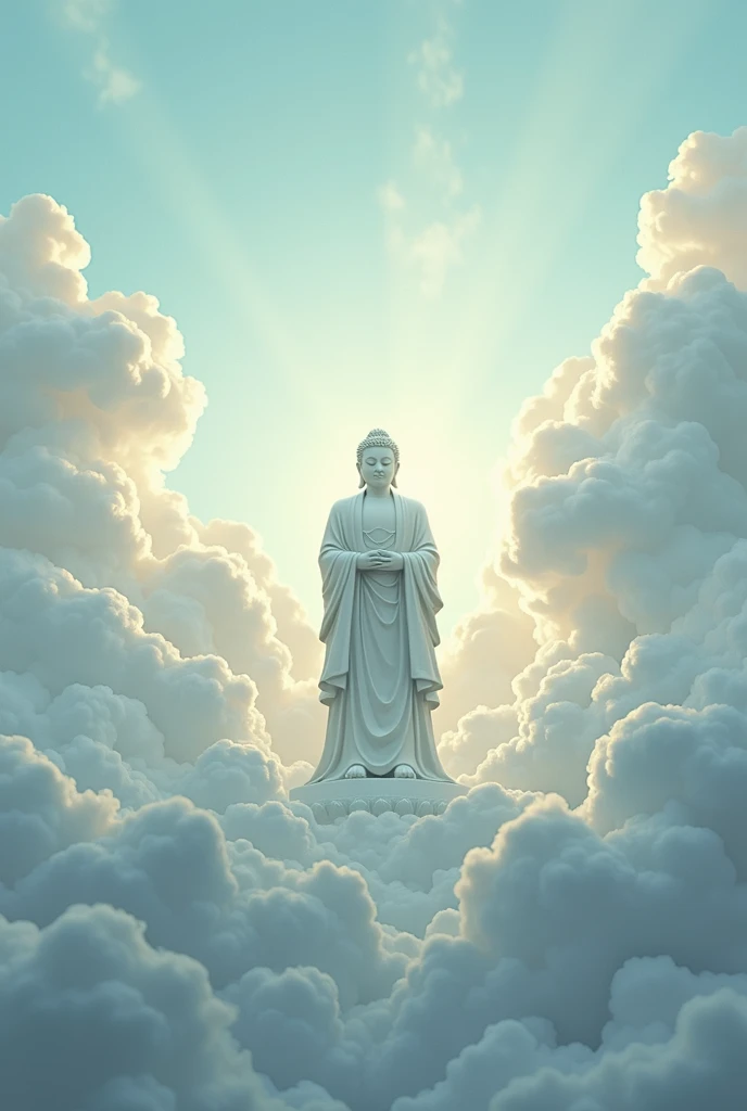 Skysky,Buddha statue cloud