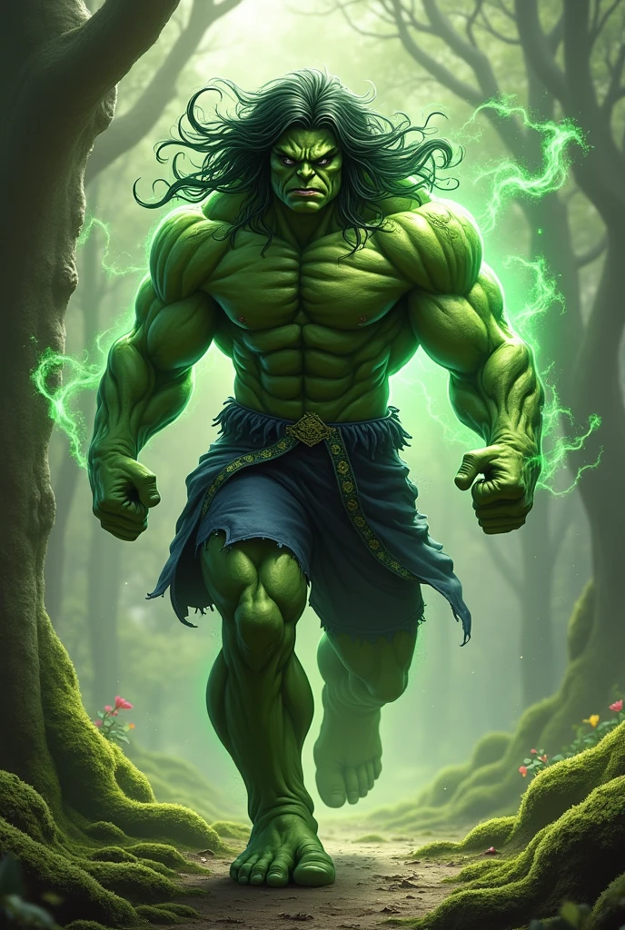 What would the son of Hulk and ninja Jiraya look like?