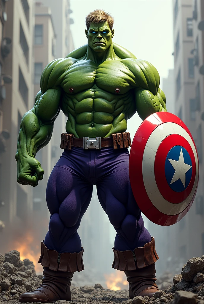 What would the son of Hulk and Captain America look like?