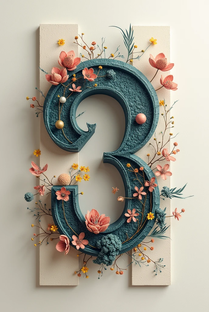 The twentieth letter of the Indo-Arabic alphabet made from South Korean artifacts