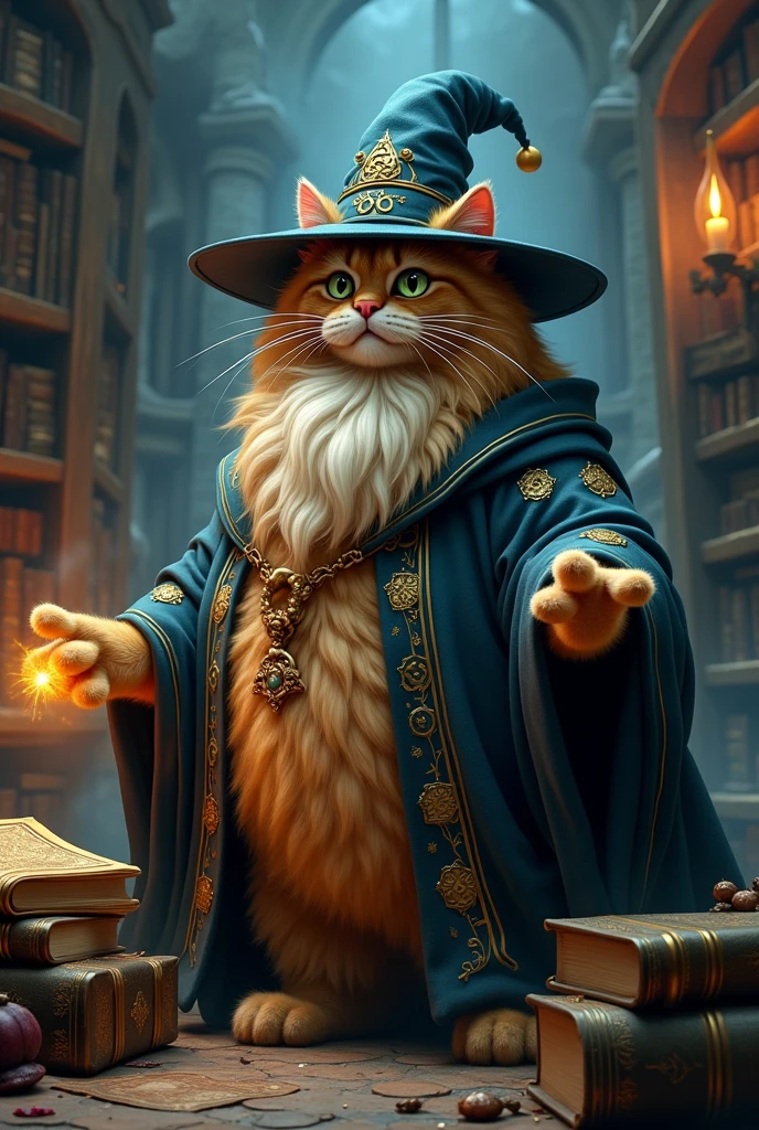 fat wizard cat