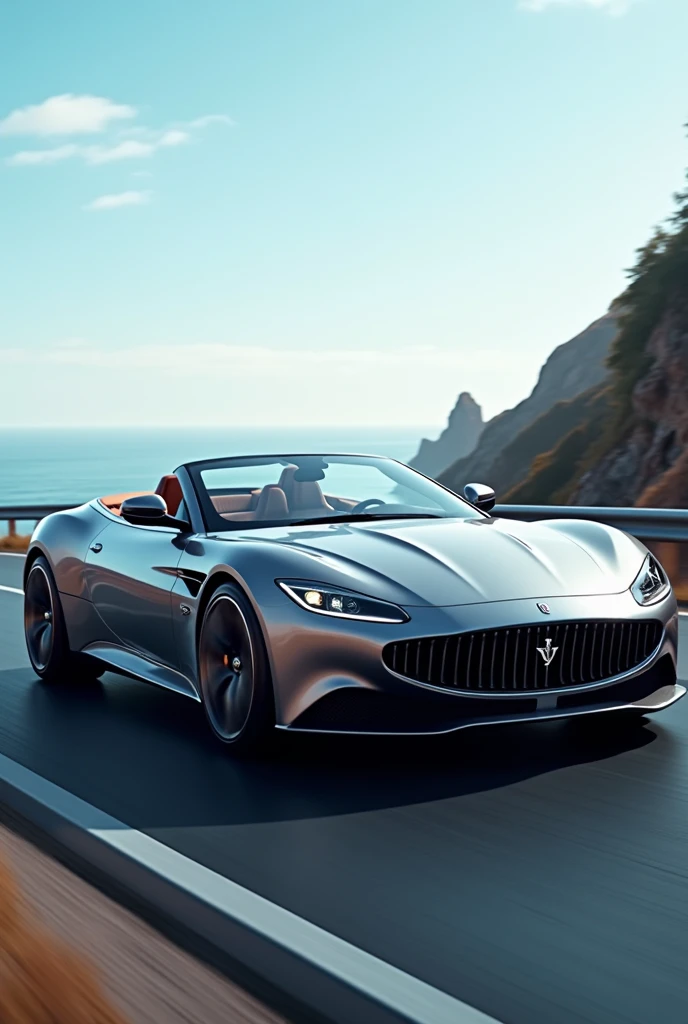 Create a luxury sports car, convertible, fast and powerful 