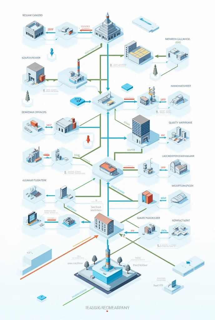 A system diagram for a pharmaceutical company