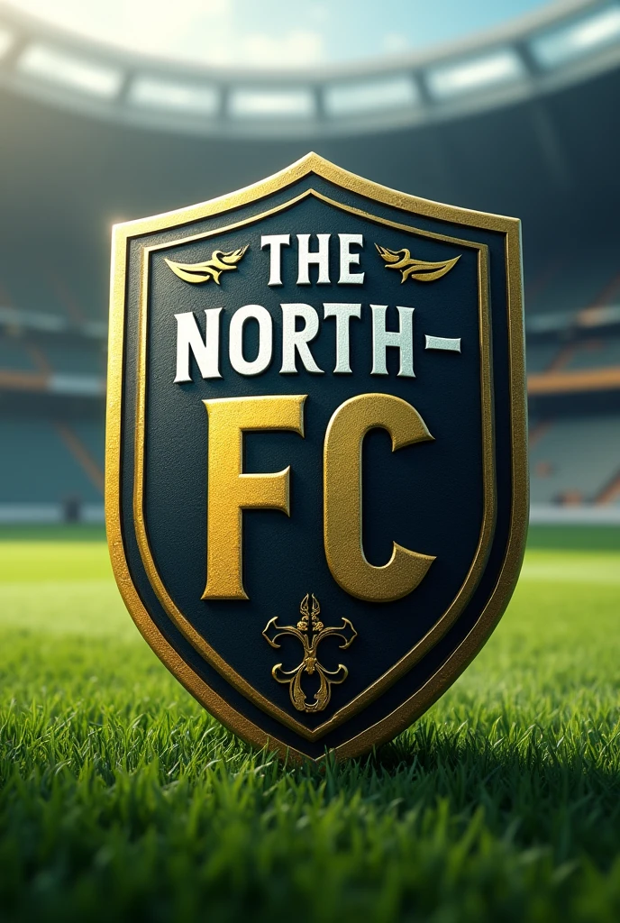 Generate a soccer shield on the following name : The North Fc