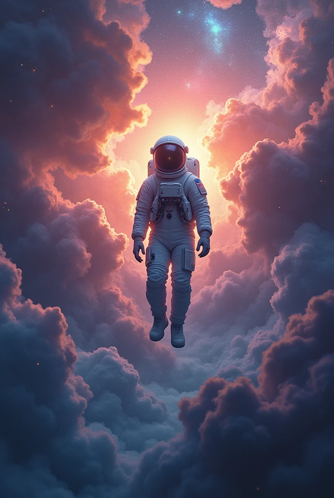 astronaut in galaxy