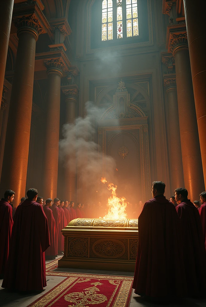 Cradle of royalty cremated inside