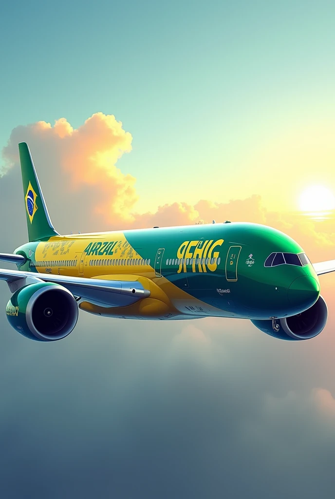 A350 aircraft, with unpublished painting, only, and that represents Brazil, inspired by VARIG planes