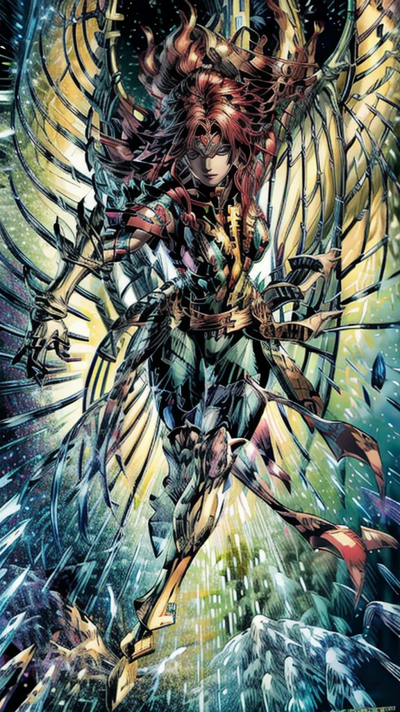 Jean Grey wearing dragoon armor