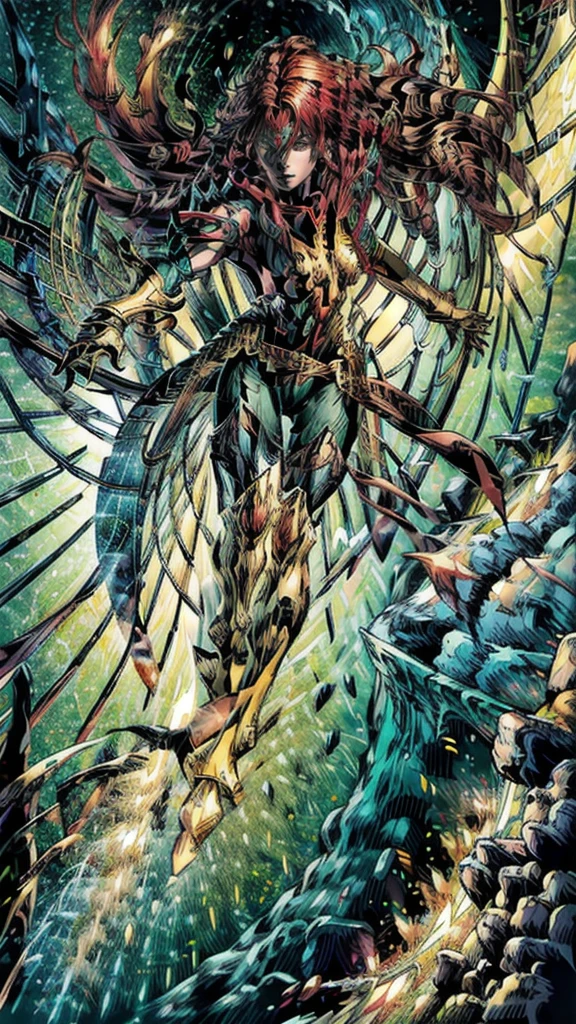 Jean Grey wearing dragoon armor