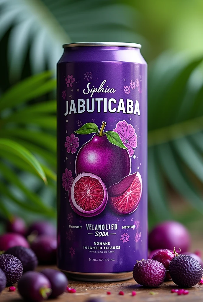 Create a can of jabuticaba flavored soda