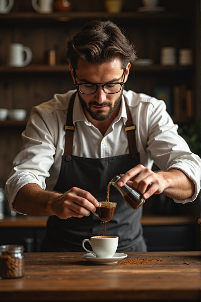 Ek ustad coffee ka cup dex per maarta hai