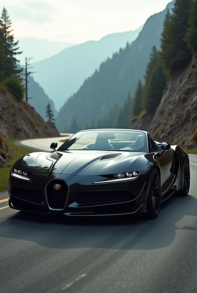 Create a luxury super sports car, convertible, fast, powerful and sporty with a sporty design