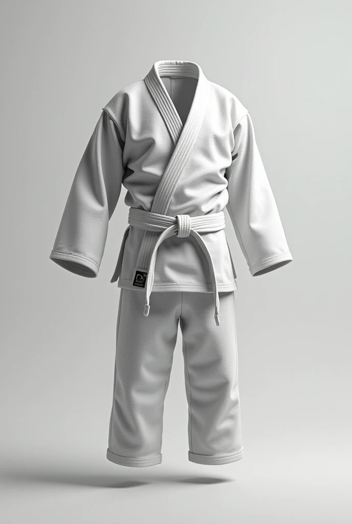 A realistic image of a jiu-jitsu kimono