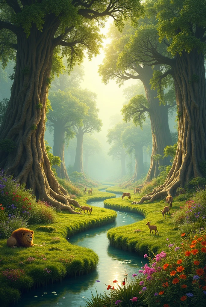 Make me the landscape of Eden that the Bible describes
