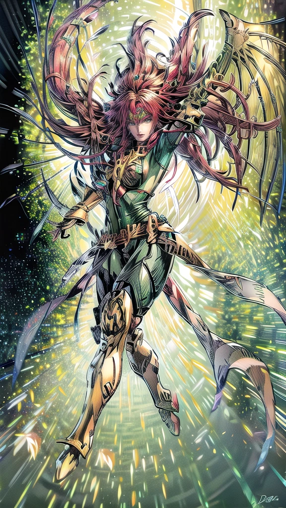 Jean Grey wearing dragoon armor 