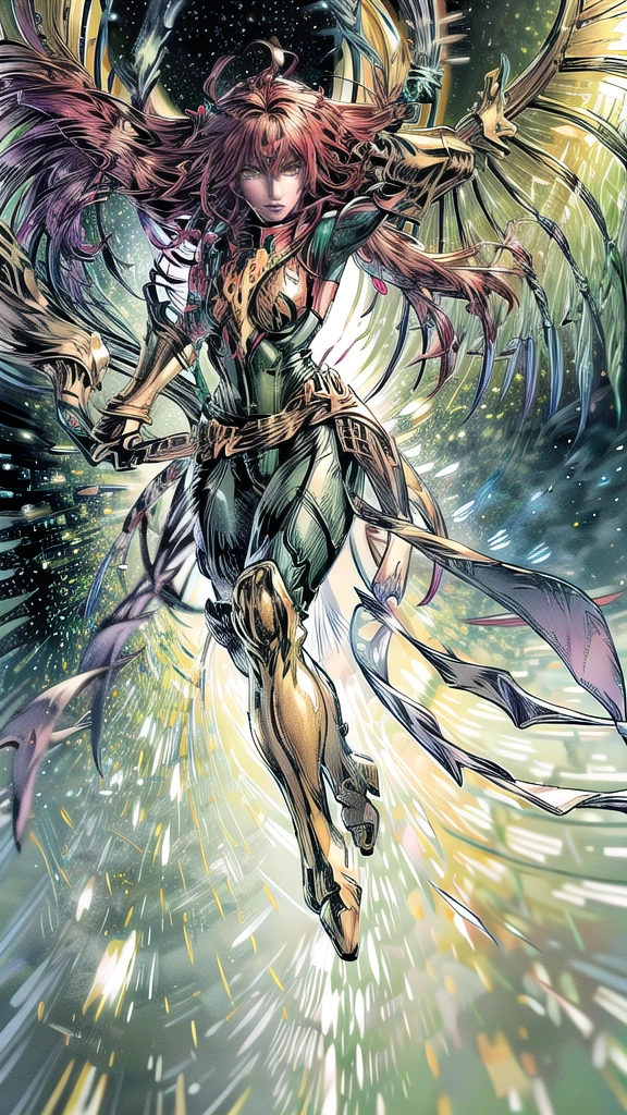 Jean Grey wearing dragoon armor 