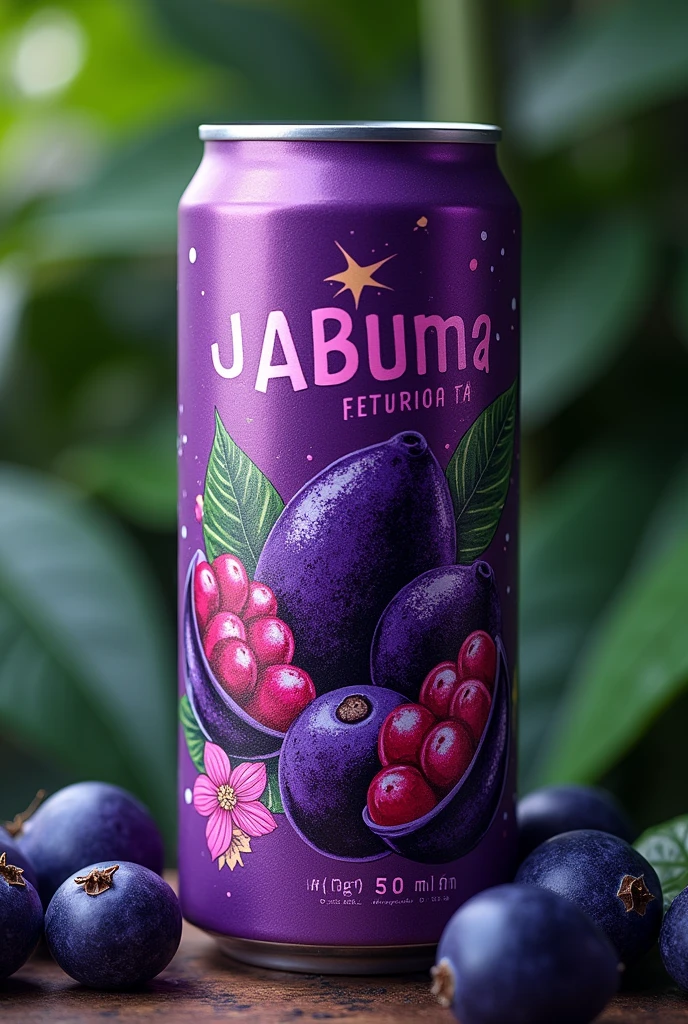 Create a can of jabuticaba flavored soda  