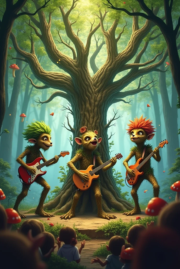 rock band played by trees