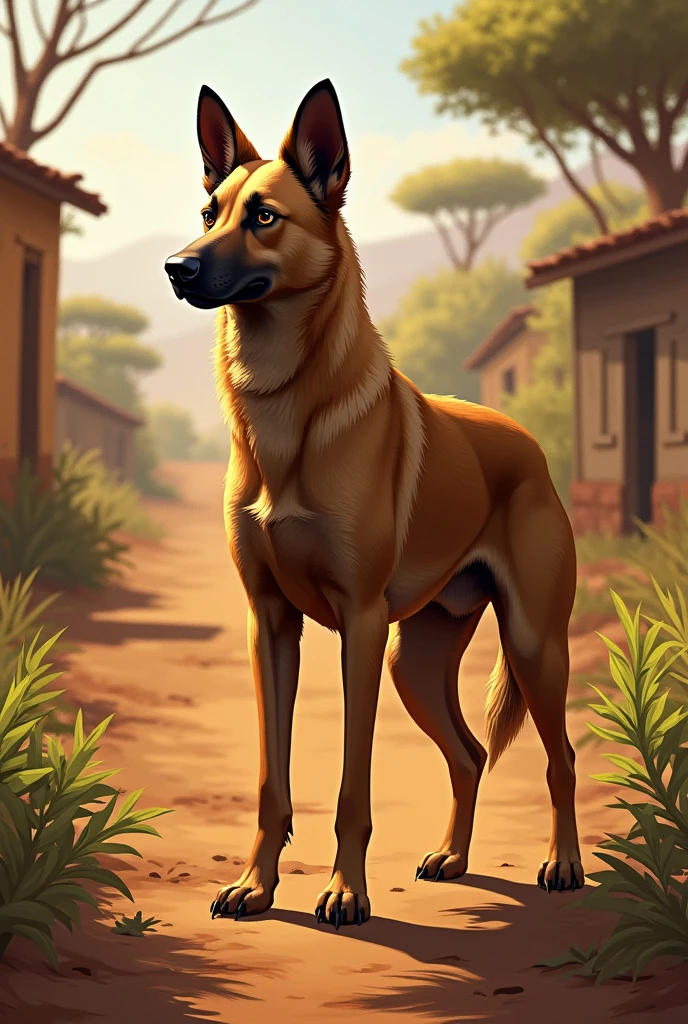 a local African dog