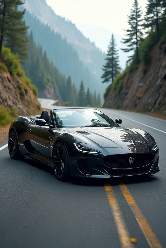 Create a luxury super sports car, convertible, fast, powerful and sporty with a sporty design 