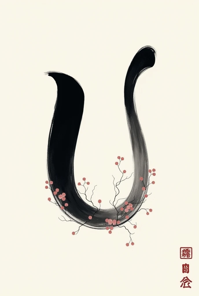 Letter u in South Korean style