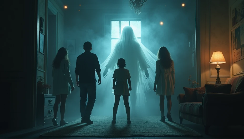 Paranormal phenomena struck them, in which ghosts and objects moved suddenly.。