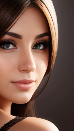 A beautiful Asamoneus woman focus on the face