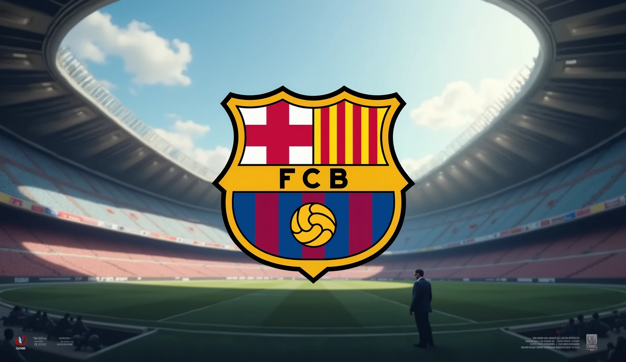 You can put Joan Laporta and a graphical statistic below