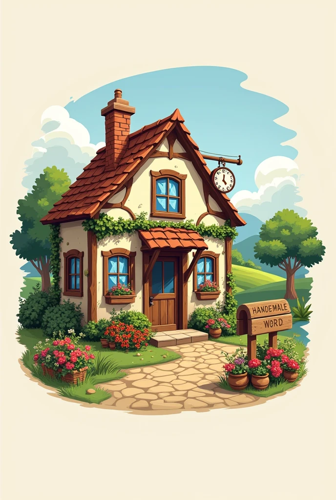 Create a logo for a village craft shop