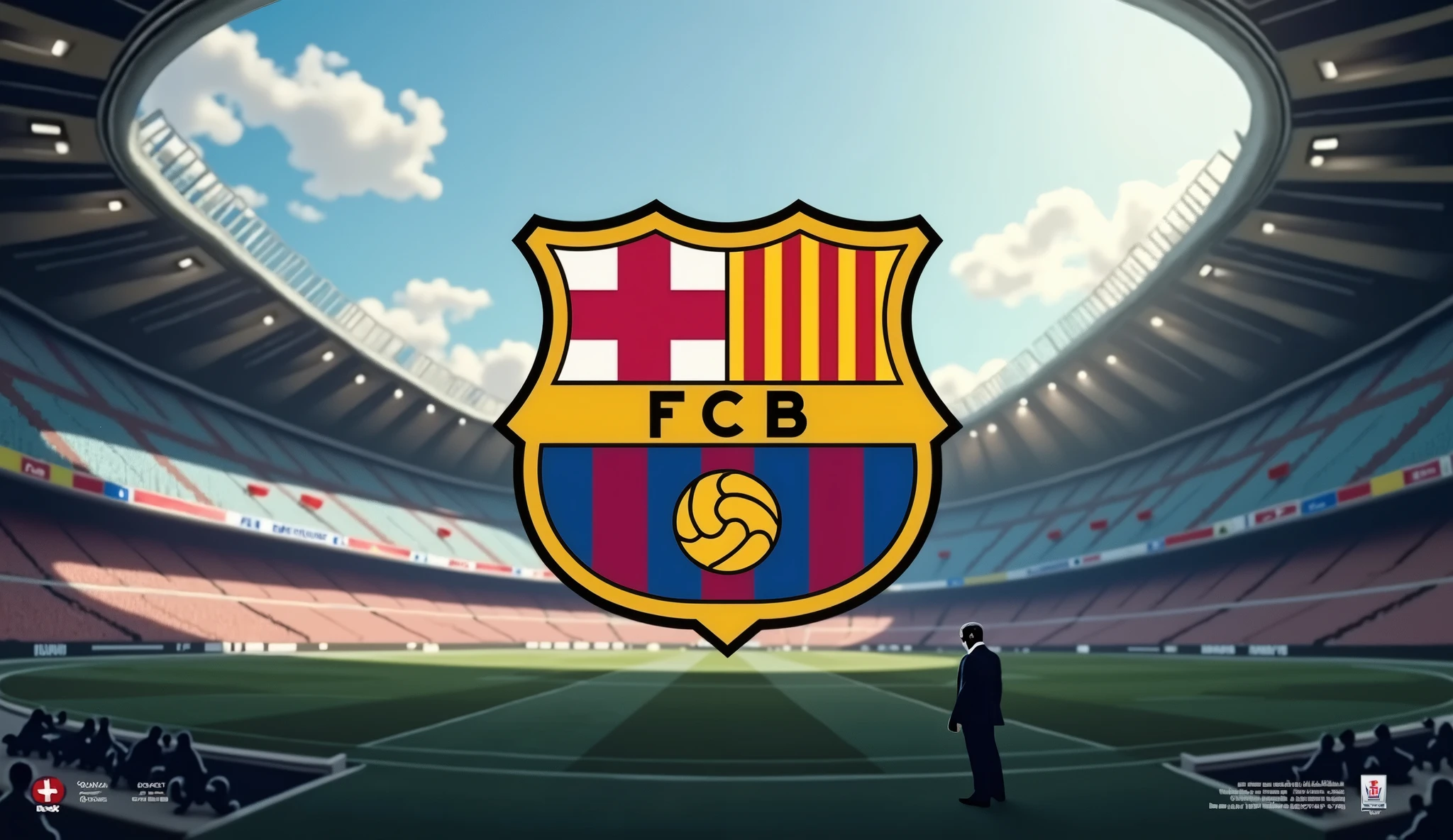 You can put Joan Laporta and a graphical statistic below